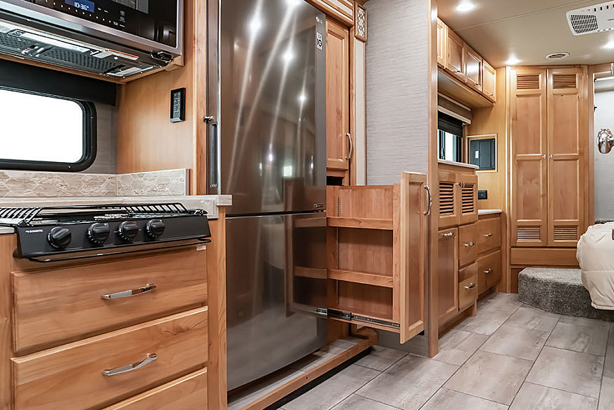 RV Kitchen Storage - Think Outside the Box