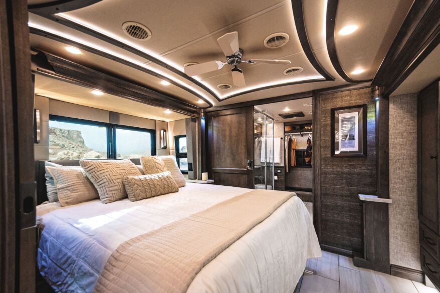 Bus interior bedroom