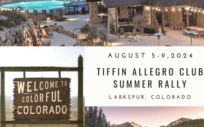 August 2024, Larkspur, CO Tiffin Rally At Sun Outdoors