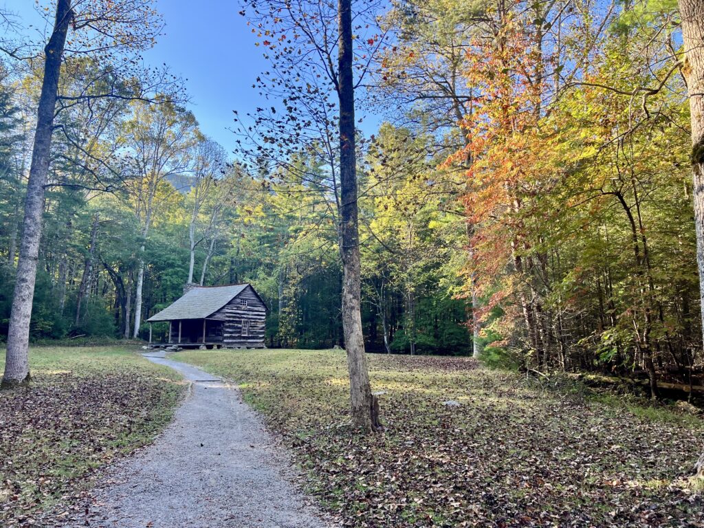 The Carter Shields cabin is one of several restored home places. Imaging the solitude when sitting on this porch back then.