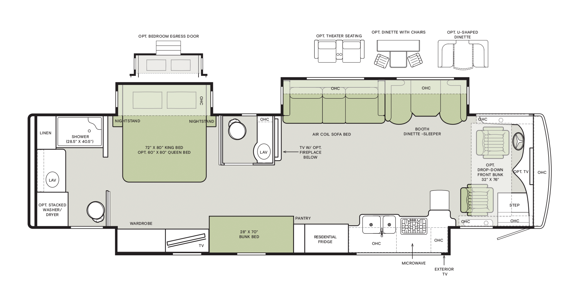 38 KA (39' Bunk House, Triple Slide)