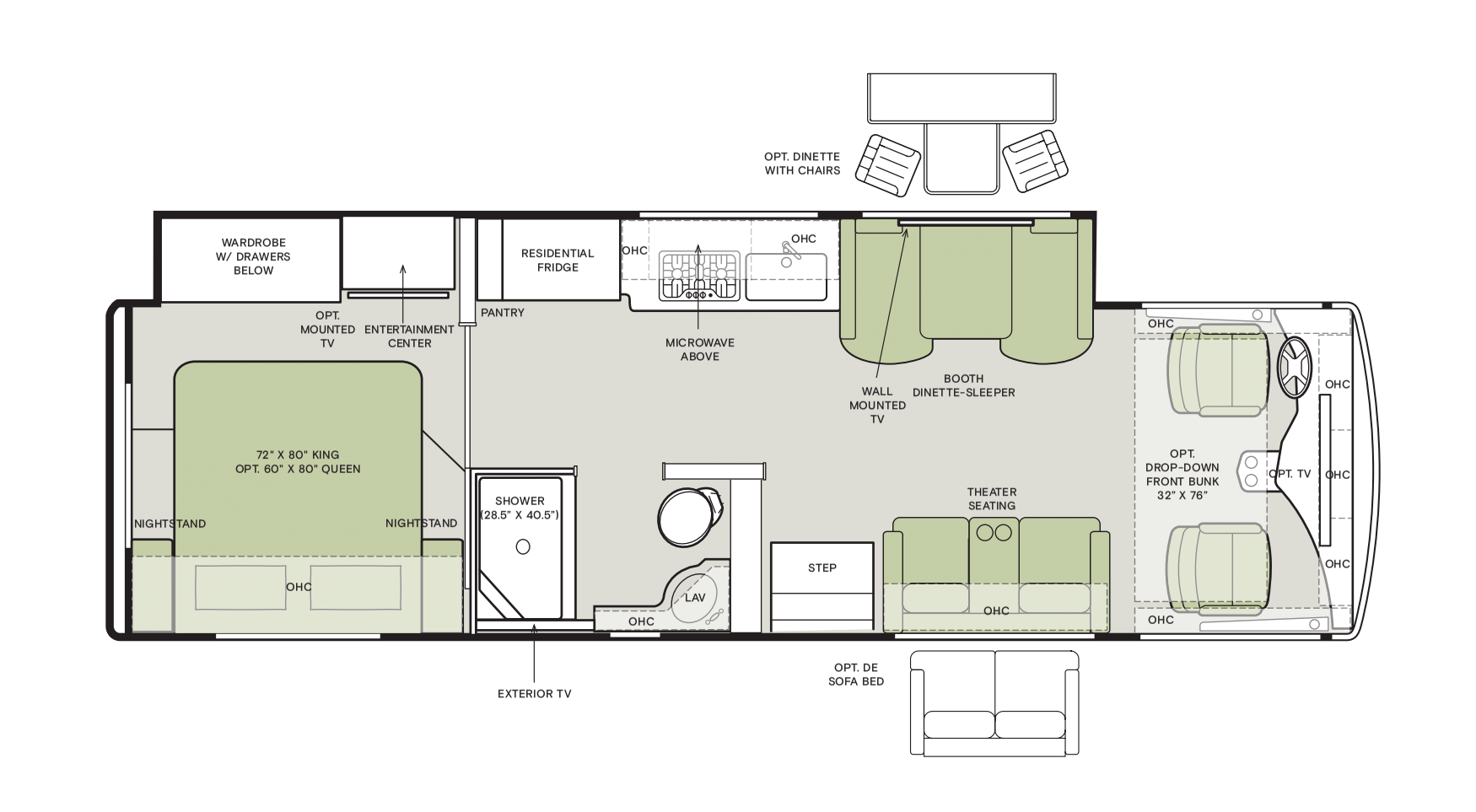 29 NA (32' Mid Bath, Single Slide)