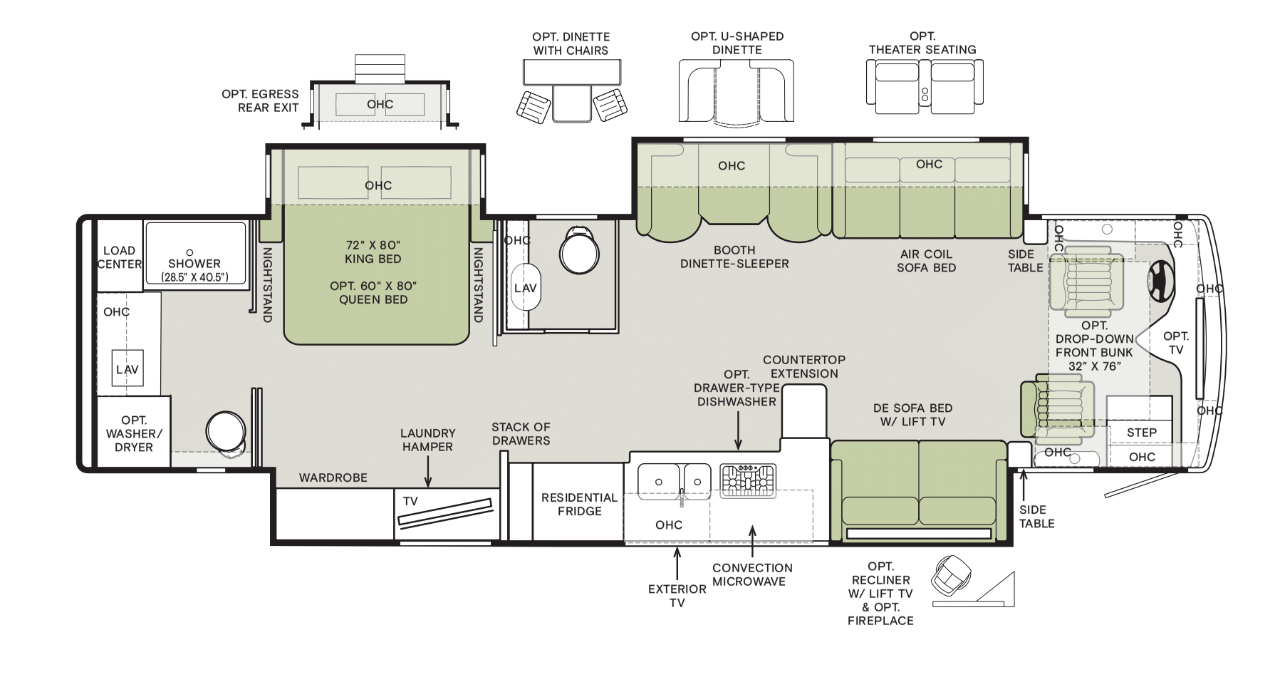 37 BH (38' Bath & 1/2, Triple Slide)