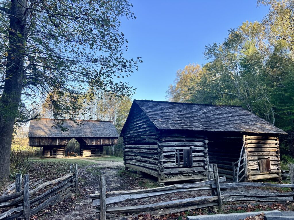 The Tipton place includes a restored barn and other out buildings.