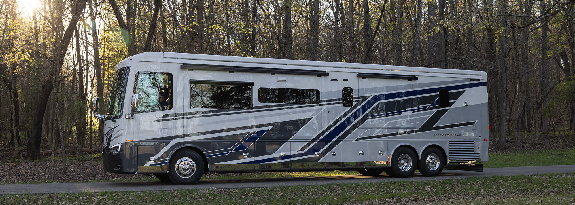 Tiffin Motorhome on the Road