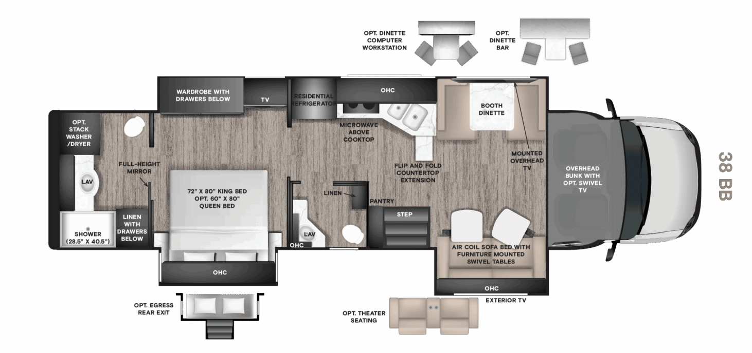 38 BB (39' Bath & 1/2, Triple Slide)