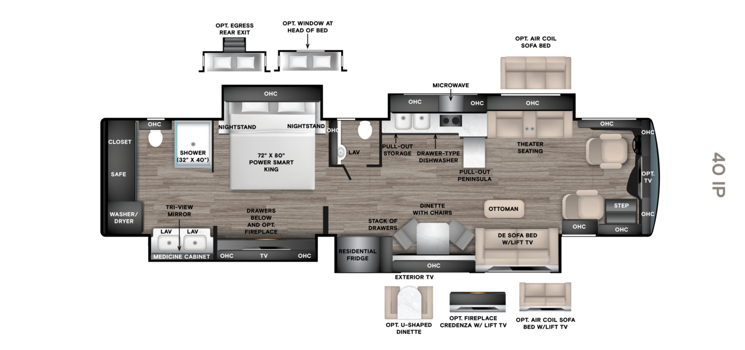40 IP (41' Bath & 1/2, Quad Slide)