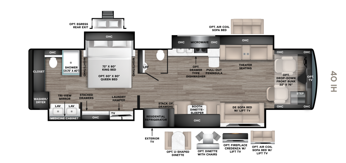 40 IH (41' Bath & 1/2 Quad Slide)