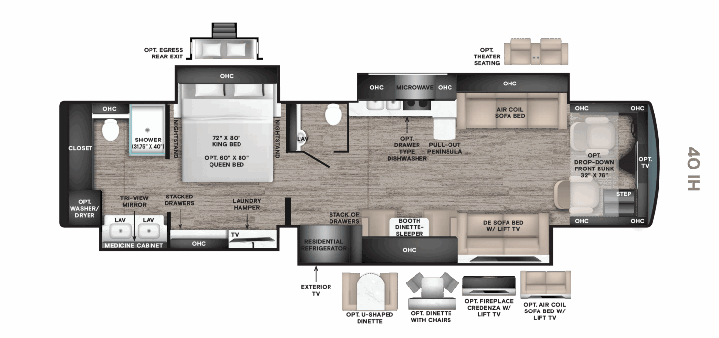 40 IH (41' Bath & 1/2 Quad Slide)